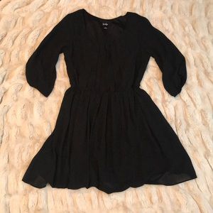 Long sleeve black dress